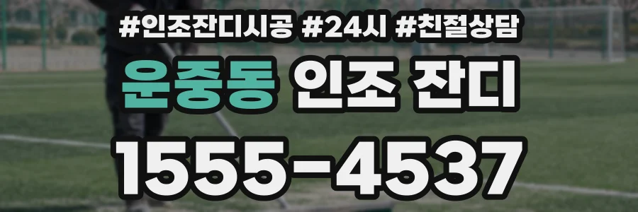 운중동 인조 잔디