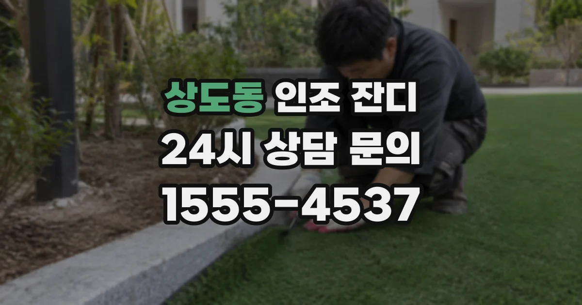 상도동 인조 잔디