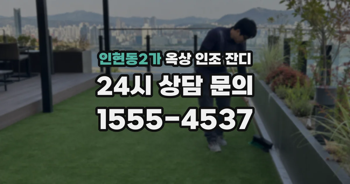 인현동2가 옥상 인조 잔디