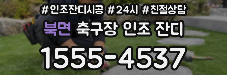 북면 축구장 인조 잔디