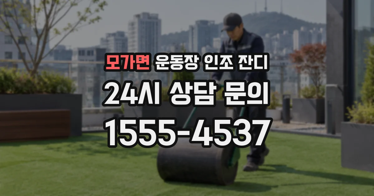모가면 운동장 인조 잔디