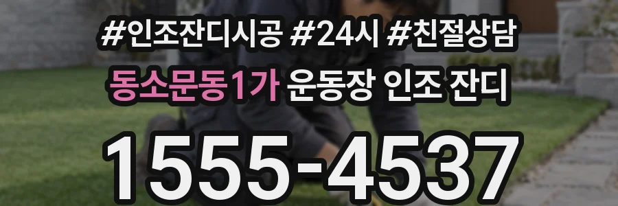 동소문동1가 운동장 인조 잔디
