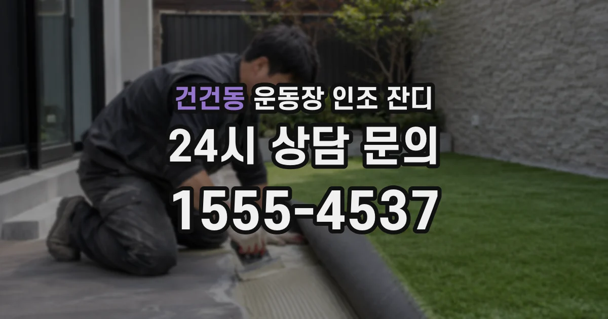 건건동 운동장 인조 잔디