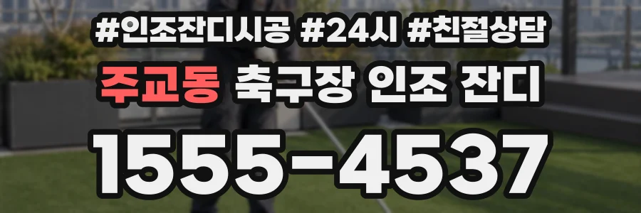 주교동 축구장 인조 잔디