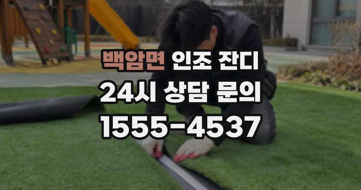 백암면 인조 잔디