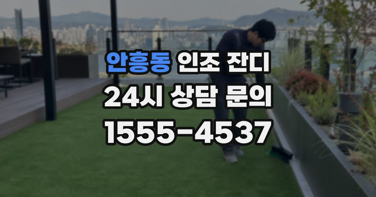 안흥동 인조 잔디
