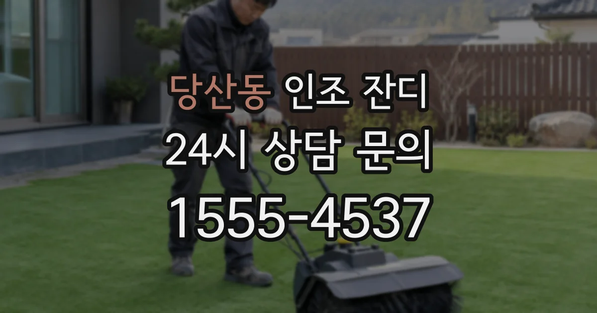 당산동 인조 잔디