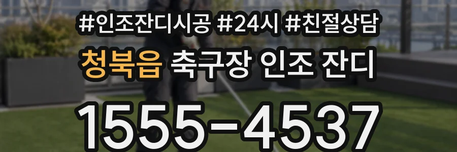 청북읍 축구장 인조 잔디