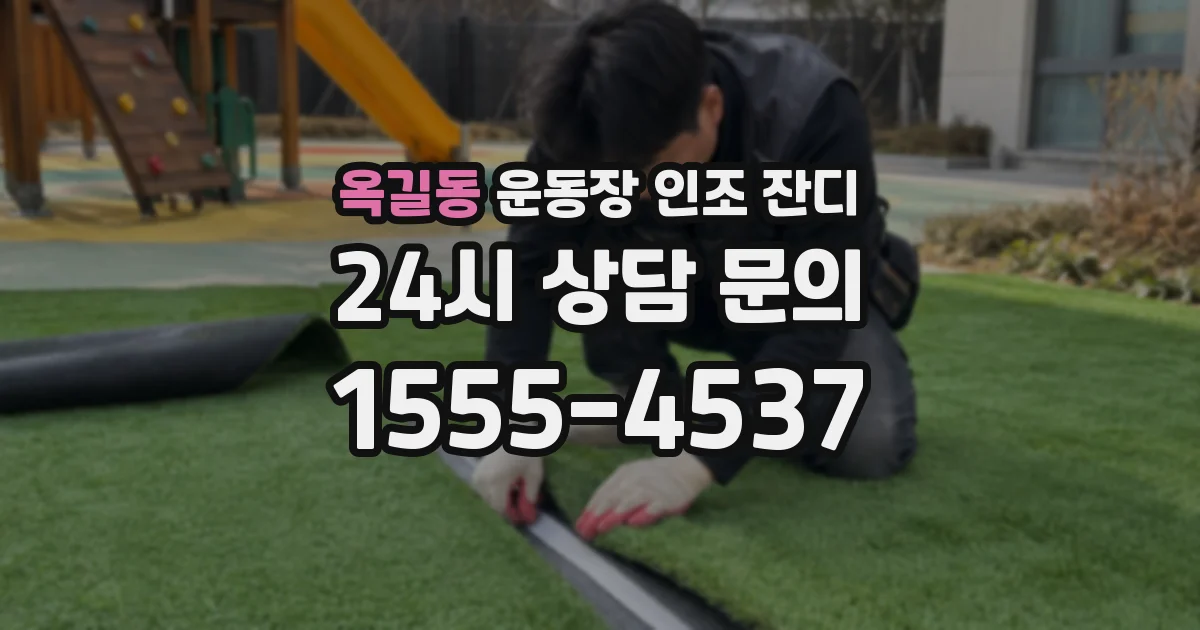 옥길동 운동장 인조 잔디