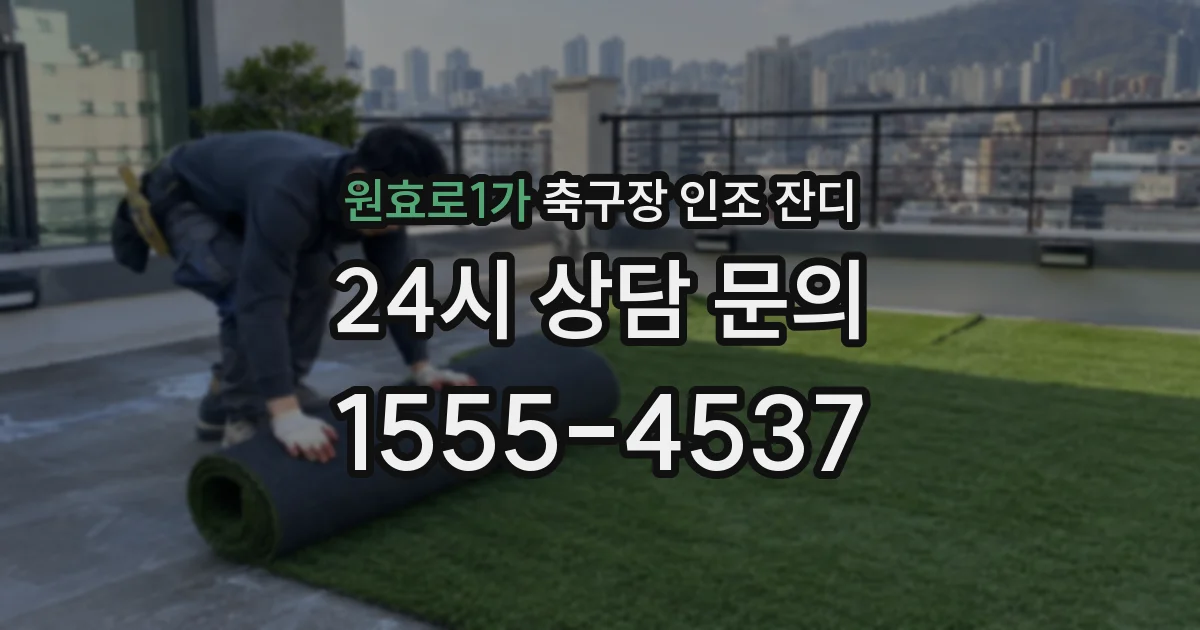 원효로1가 축구장 인조 잔디