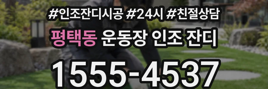 평택동 운동장 인조 잔디