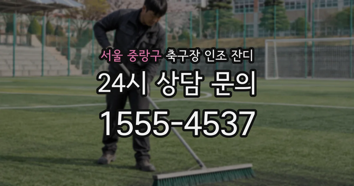 서울 중랑구 축구장 인조 잔디