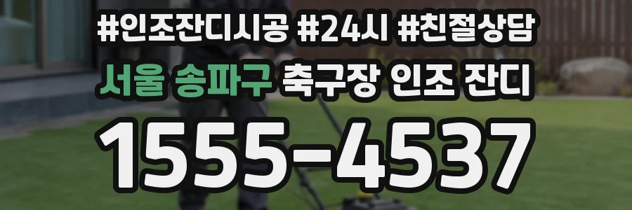 서울 송파구 축구장 인조 잔디