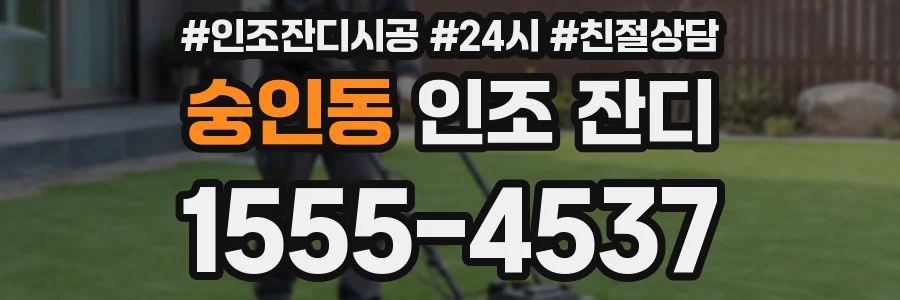 숭인동 인조 잔디