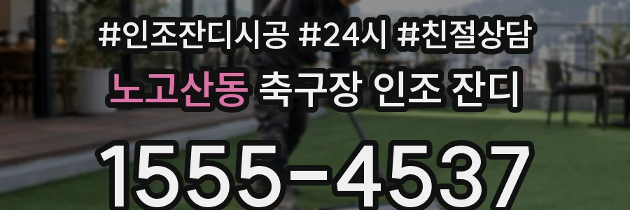노고산동 축구장 인조 잔디
