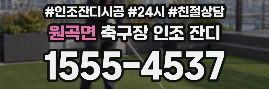원곡면 축구장 인조 잔디