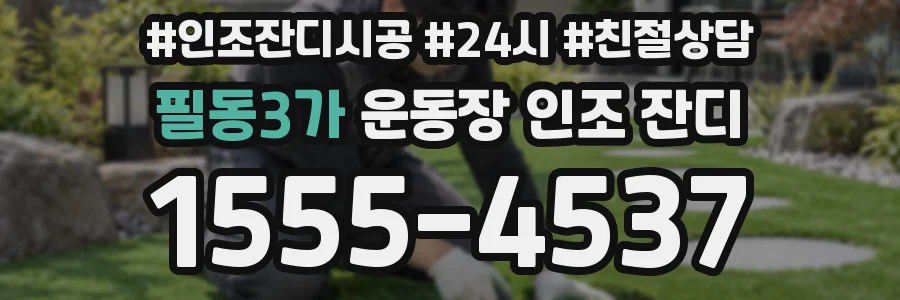 필동3가 운동장 인조 잔디