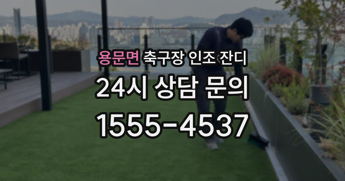 용문면 축구장 인조 잔디