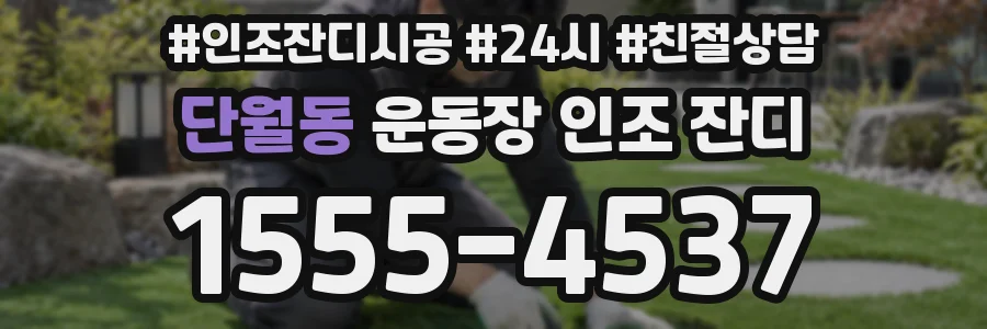단월동 운동장 인조 잔디