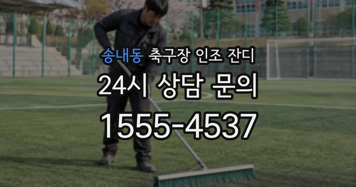 송내동 축구장 인조 잔디