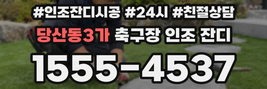 당산동3가 축구장 인조 잔디