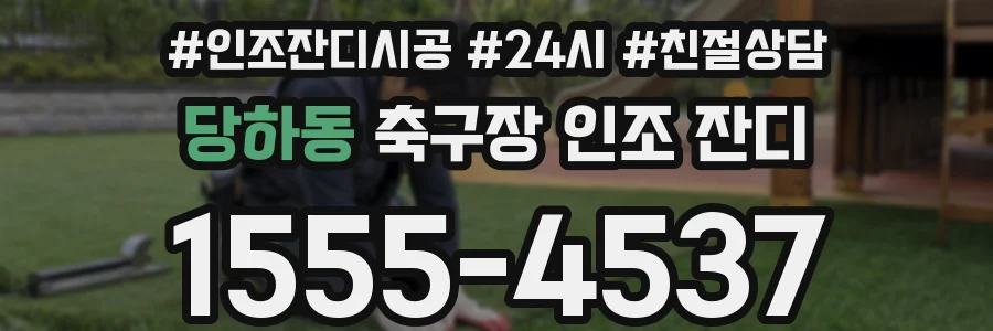 당하동 축구장 인조 잔디
