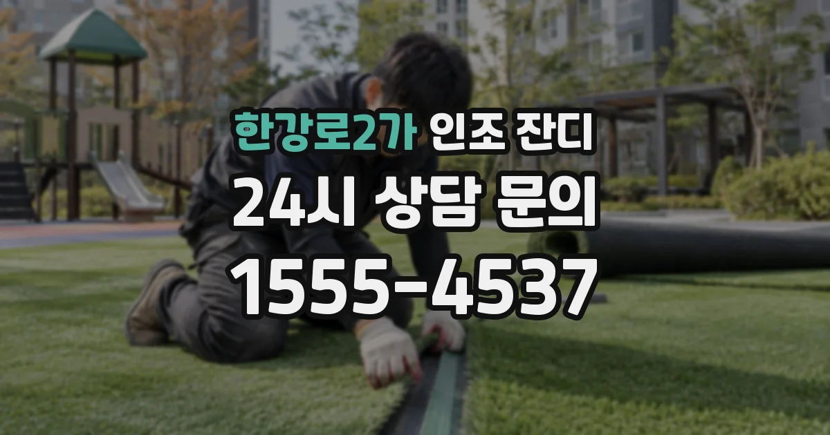 한강로2가 인조 잔디