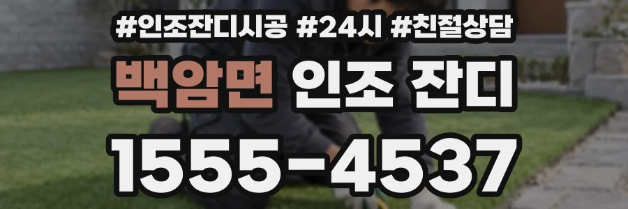백암면 인조 잔디