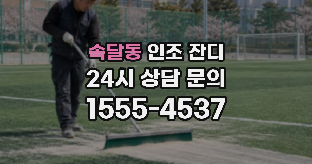속달동 인조 잔디
