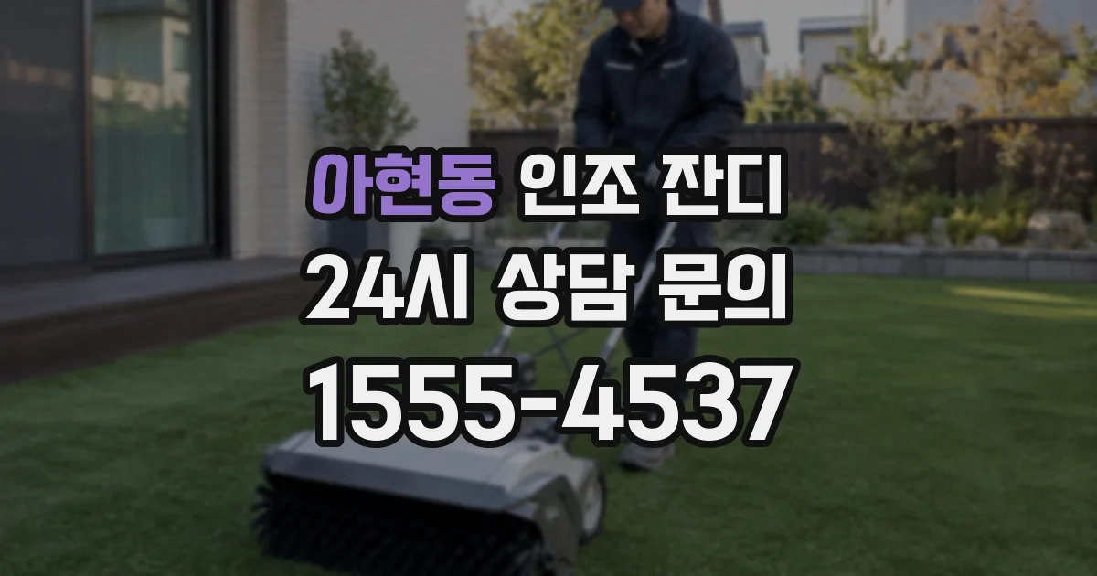 아현동 인조 잔디