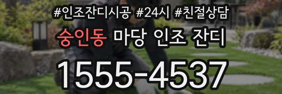숭인동 마당 인조 잔디