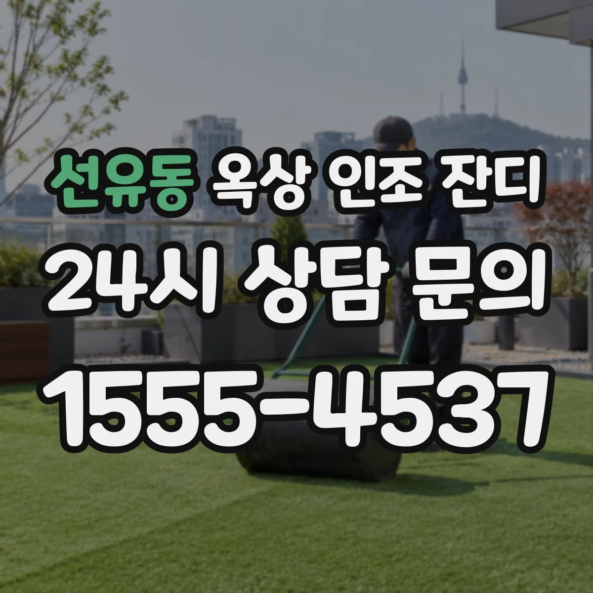 선유동 옥상 인조 잔디