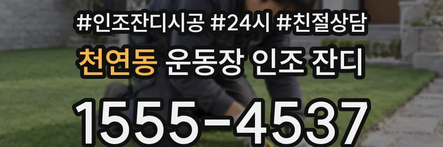 천연동 운동장 인조 잔디