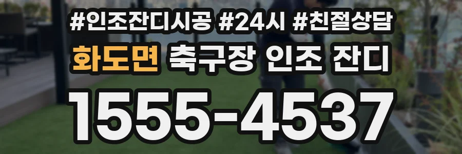 화도면 축구장 인조 잔디