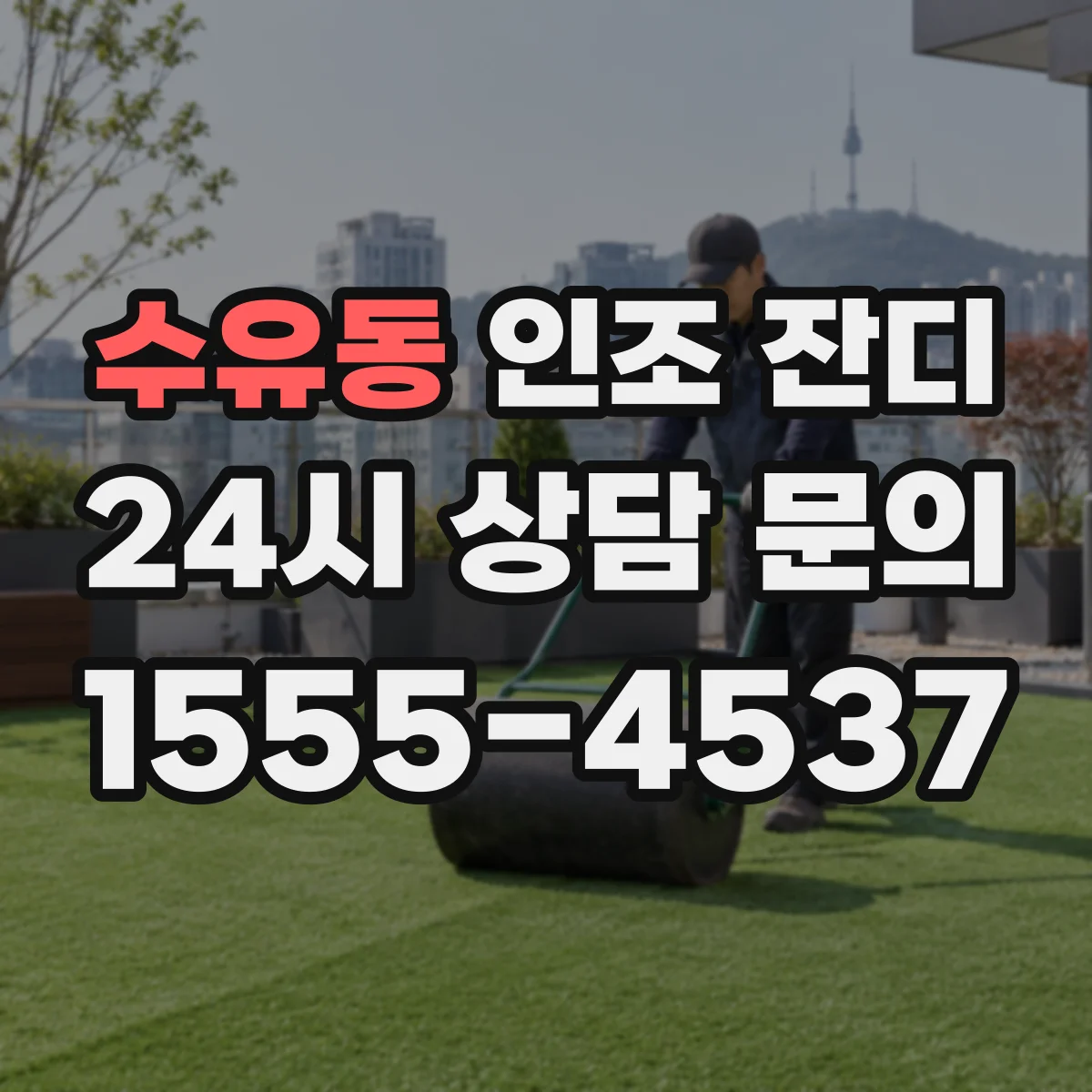 수유동 인조 잔디