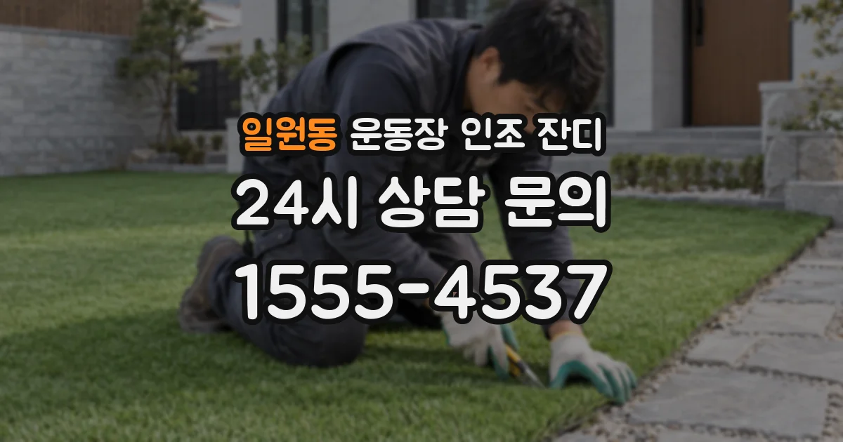 일원동 운동장 인조 잔디
