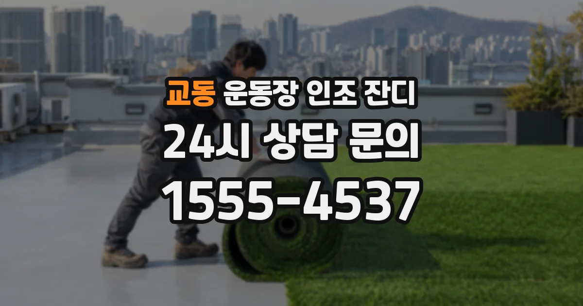 교동 운동장 인조 잔디