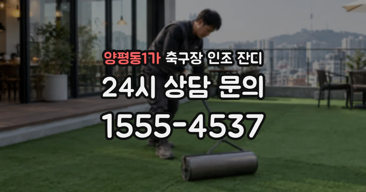 양평동1가 축구장 인조 잔디