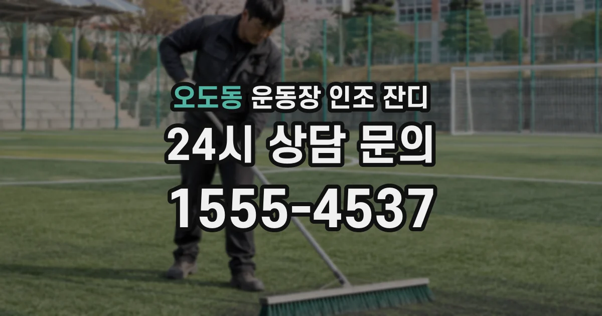 오도동 운동장 인조 잔디
