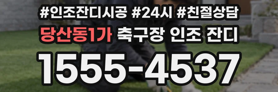 당산동1가 축구장 인조 잔디