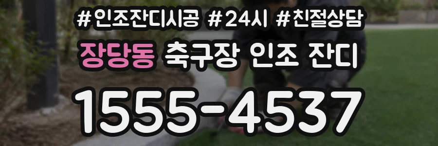 장당동 축구장 인조 잔디