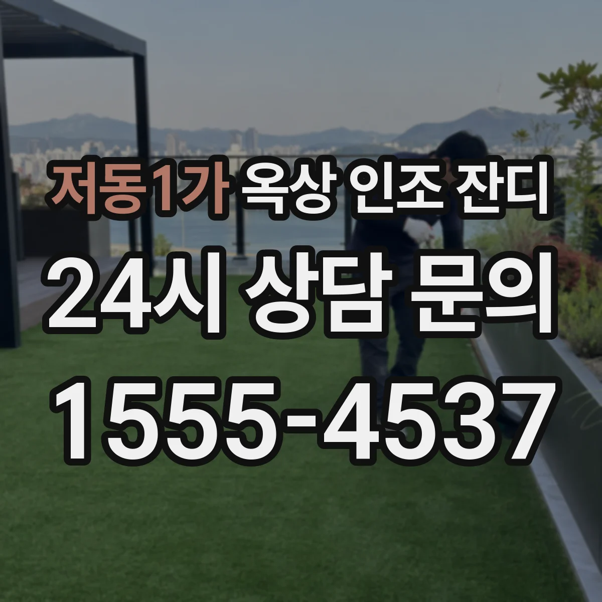 저동1가 옥상 인조 잔디