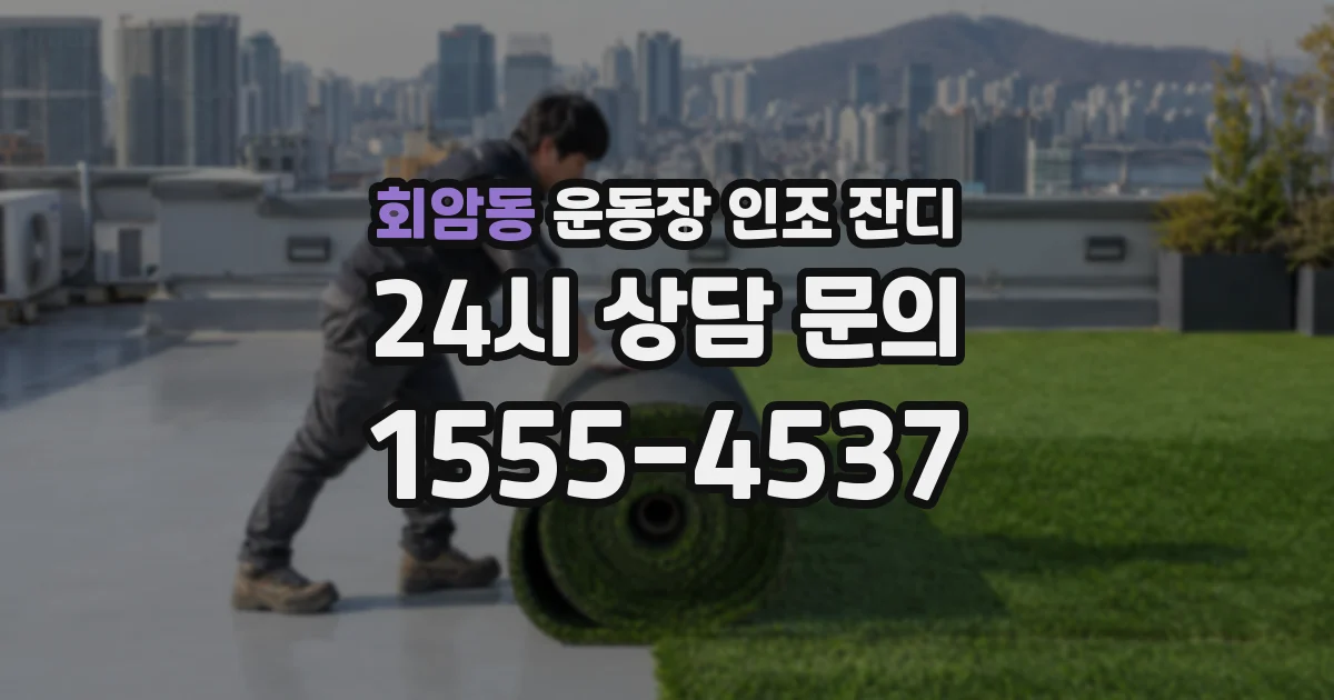 회암동 운동장 인조 잔디