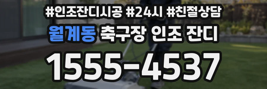 월계동 축구장 인조 잔디