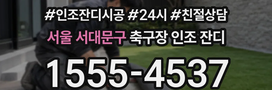 서울 서대문구 축구장 인조 잔디