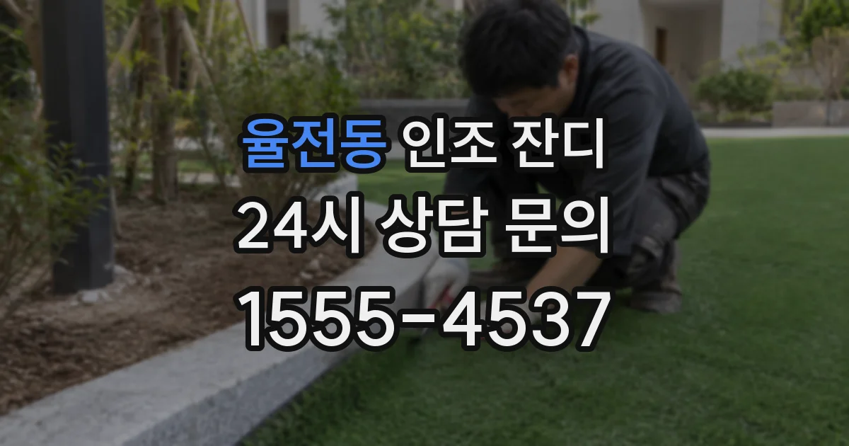 율전동 인조 잔디