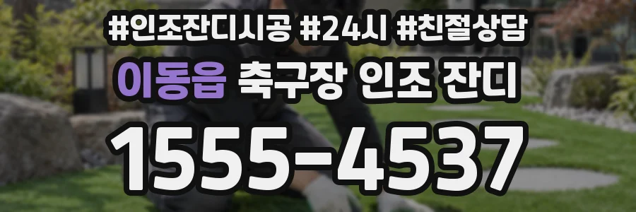 이동읍 축구장 인조 잔디