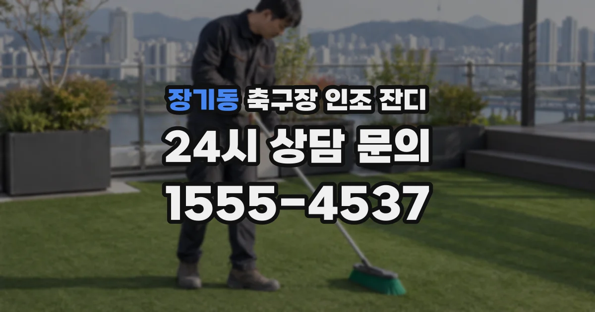 장기동 축구장 인조 잔디