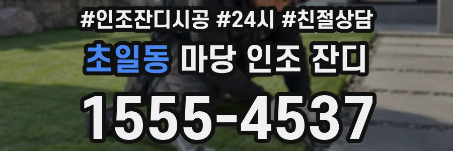 초일동 마당 인조 잔디