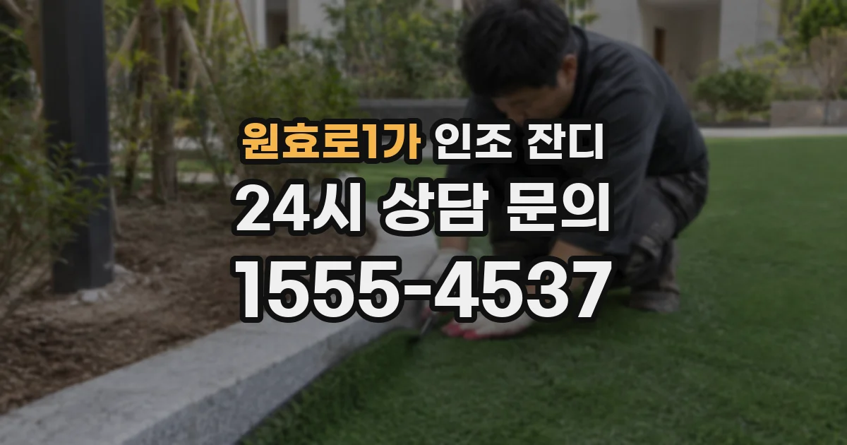 원효로1가 인조 잔디